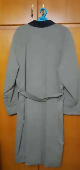 Gabardina larga Dustin hombre gris/ verde