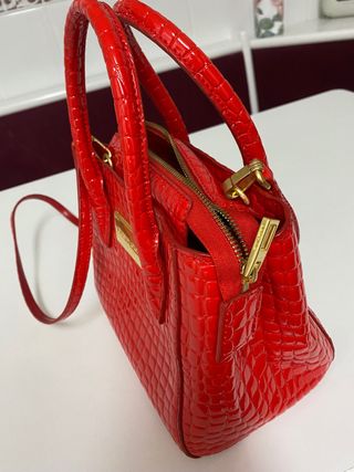 Bolso Bimba y Lola Rojo Cocodrilo