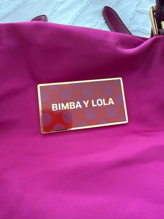 Bolso Grande Bimba y Lola Morado y Dorado