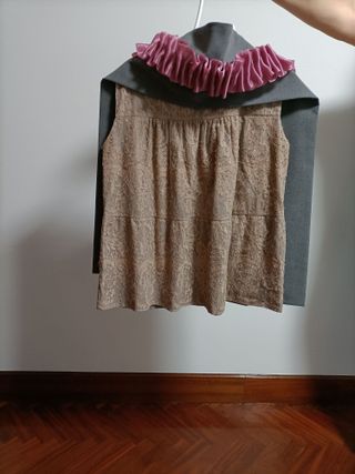 Top D-due Beige Encaje Talla 42