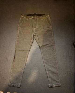 Pantaloni Chino Uomo GAS Tg.33 Verde/Marrone