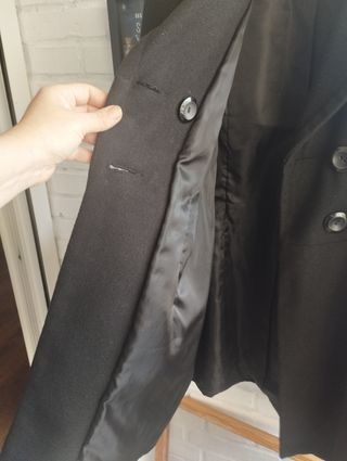 Abrigo Stradivarius Negro