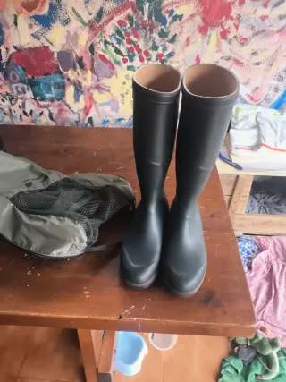 Botas de agua Katiuska caza verdes de neopreno 