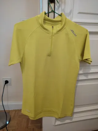 Maillot ciclismo Btwin blanco y azul