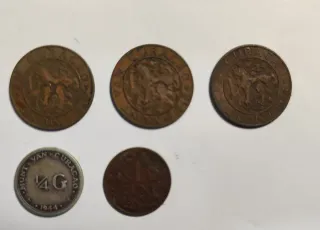 8 Monedas Antiguas Costa Rica
