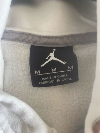 Sudadera Jordan Blanca y Gris