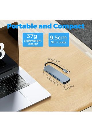 12 x Adaptadores USB-C 5 en 1 Apoyo