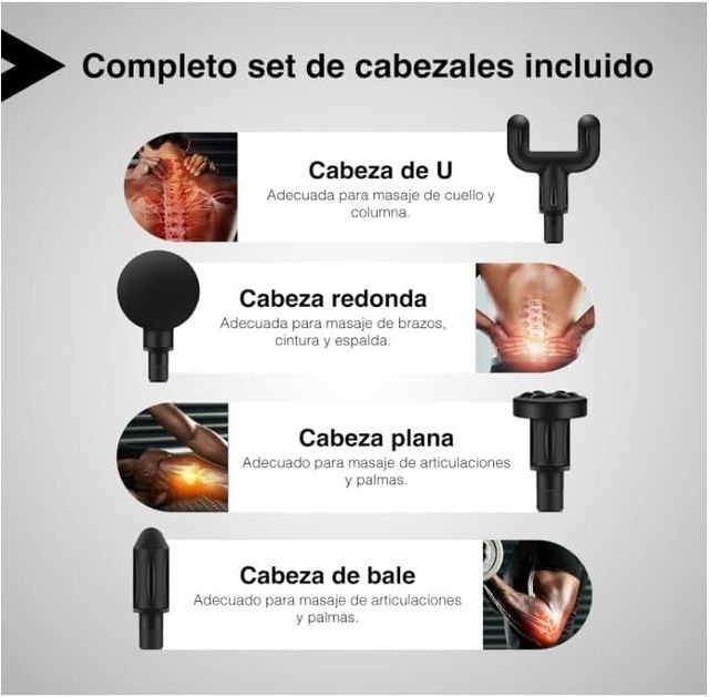 Pistola Masaje Muscular 6 Velocidades