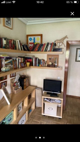 Mesa auxiliar Ikea madera