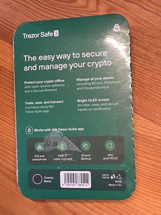 Trezor Safe 3 Wallet - Sellado