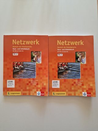 2 libros de alemán Netzwerk b1.1 y B1.2
