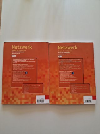 2 libros de alemán Netzwerk b1.1 y B1.2