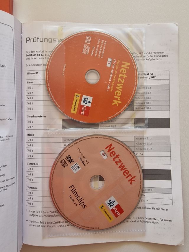 2 libros de alemán Netzwerk b1.1 y B1.2