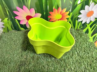 Vaso da giardino in plastica verde