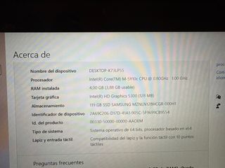 Tableta PC HP ELITE Windows Plata/Negro