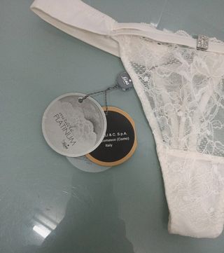 Tanga Luna Platinium Encaje Marfil 