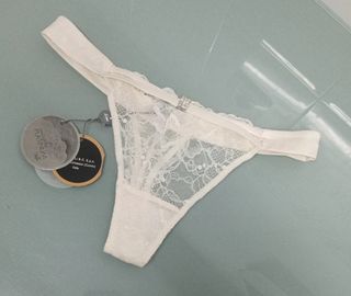 Tanga Luna Platinium Encaje Marfil 