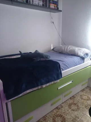 Cama nido con 2 cajones y mesilla