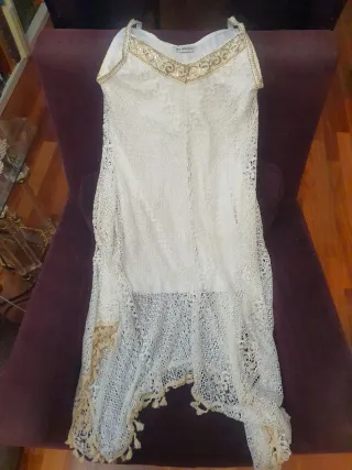Vestido blanco encaje verano