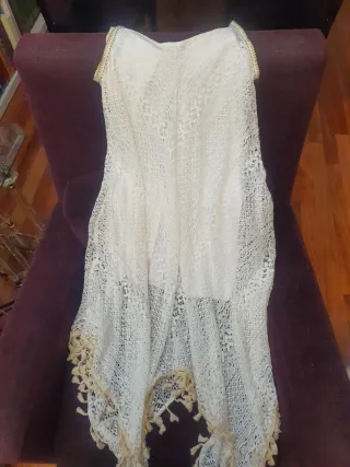 Vestido blanco encaje verano