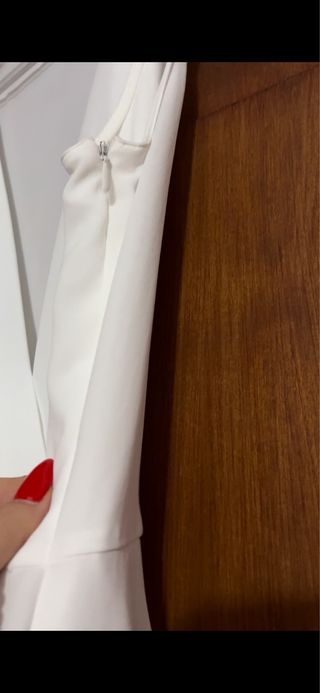Blusa Zara Blanca Cruzada