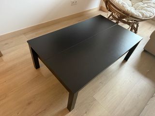 Mesa de salón elevable negra