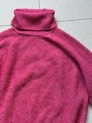 Jersey fucsia con brillos oversize