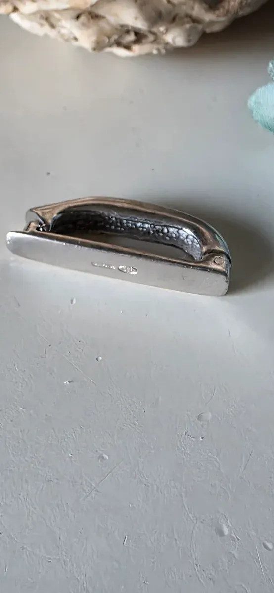 Sujeta pañuelo plata