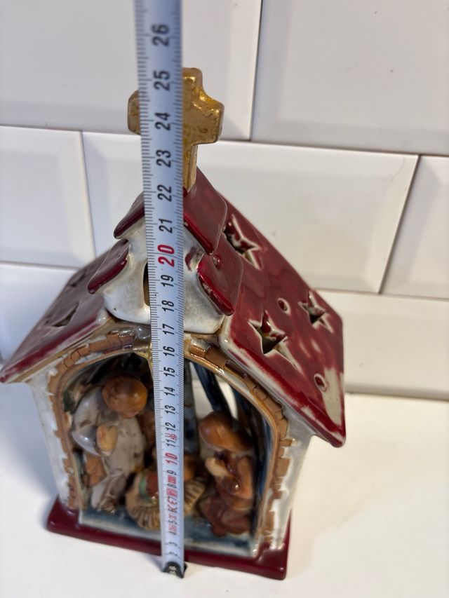 Belen de Navidad,lámpara de velas