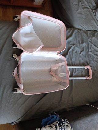 Maleta infantil rosa con estampado