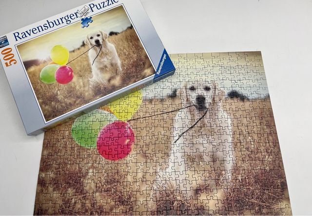 Puzzle Ravensburger 500 piezas perro y globos