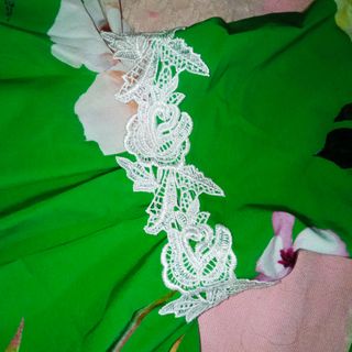 Blusa vintage verde Smeraldo e fiori