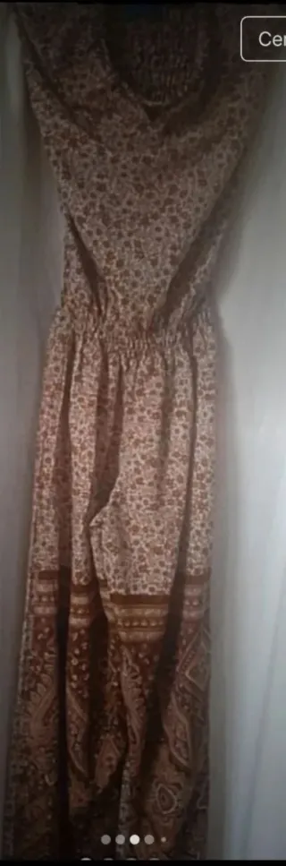 Mono largo seda estampado