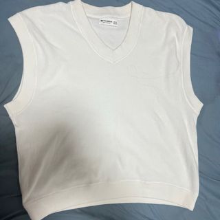 Chaleco Pull&Bear blanco talla S