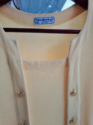 BURBERRY T-42-44 BLUSA VINTAGE ORIGINAL 