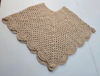 Poncho de lana Alpaca baby tejido a mano Perú
