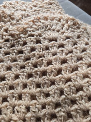 Poncho de lana Alpaca baby tejido a mano Perú