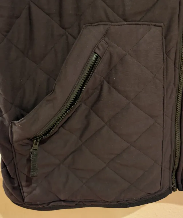 Chaleco acolchado Decathlon hombre negro