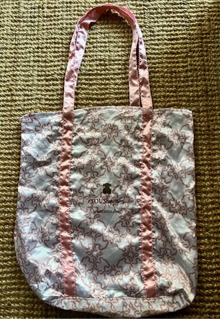 Bolsa Tous Nueva Seda Rosa y Blanca