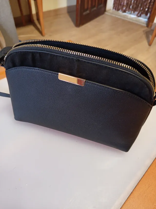 Bolso piel azul marino pequeño