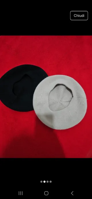 Basco donna nero e grigio