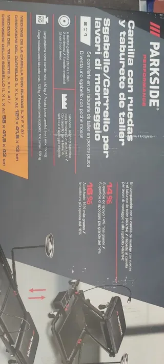 Camilla y taburete taller Parkside