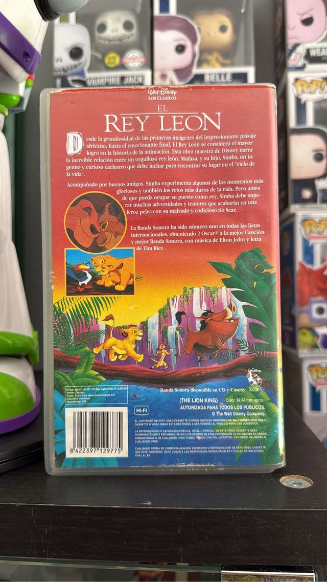 El Rey León VHS Disney Clásicos Español