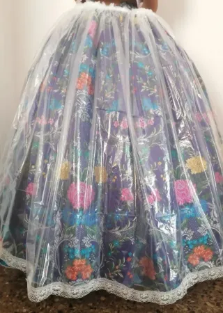 Cubre falda traje fallera impermeable