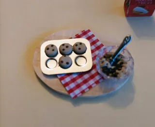 Set repostería. Casa de muñecas escala 1:12