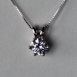 Colgante Plata y Moissanita