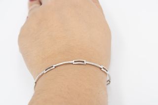 049-05-00126 Pulsera Oro Blanco 18K Eslabones