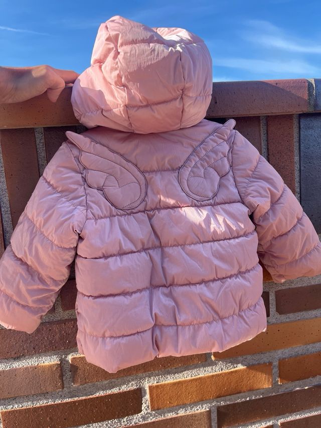 Plumífero Benetton 9-12 meses color rosa