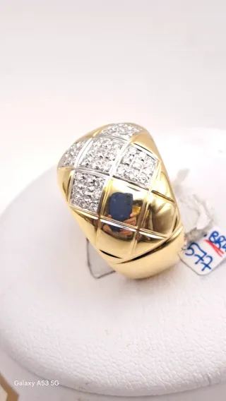 Anillo Oro 18K con Diamantes