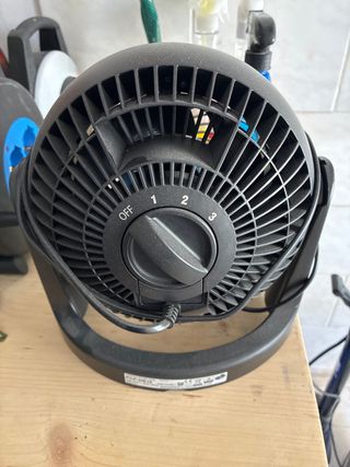 Ventilatore da tavolo nero